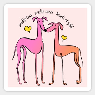 Greyhounds Are Love Sticker